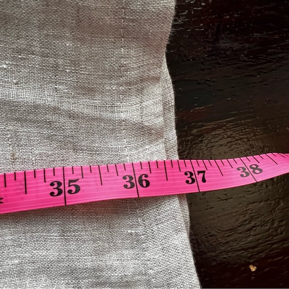 Alberto Cacciari Linen Beige Tan Dress. Size L. Made in Italy - Picture 8 of 12